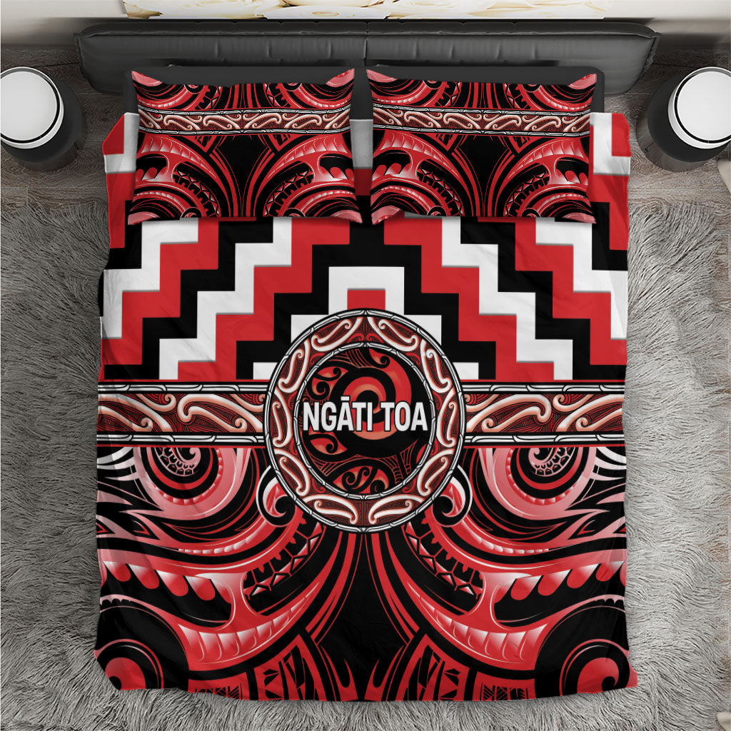Aotearoa Ngati Toa Bedding Set Maori Iwi Poutama Puhoro Tattoo