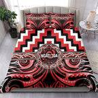 Aotearoa Ngati Toa Bedding Set Maori Iwi Poutama Puhoro Tattoo