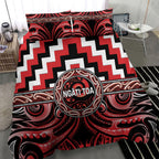 Aotearoa Ngati Toa Bedding Set Maori Iwi Poutama Puhoro Tattoo