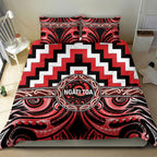 Aotearoa Ngati Toa Bedding Set Maori Iwi Poutama Puhoro Tattoo
