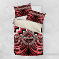 Aotearoa Ngati Toa Bedding Set Maori Iwi Poutama Puhoro Tattoo