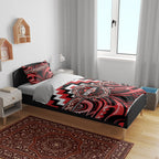 Aotearoa Ngati Toa Bedding Set Maori Iwi Poutama Puhoro Tattoo