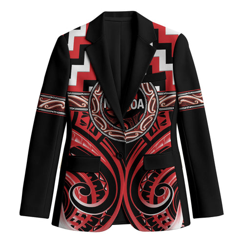 Aotearoa Ngati Toa Personalised Blazer Maori Iwi Poutama Puhoro Tattoo