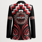 Aotearoa Ngati Toa Personalised Blazer Maori Iwi Poutama Puhoro Tattoo