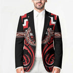 Aotearoa Ngati Toa Personalised Blazer Maori Iwi Poutama Puhoro Tattoo