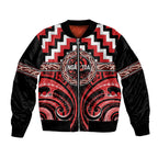Aotearoa Ngati Toa Personalised Bomber Jacket Maori Iwi Poutama Puhoro Tattoo