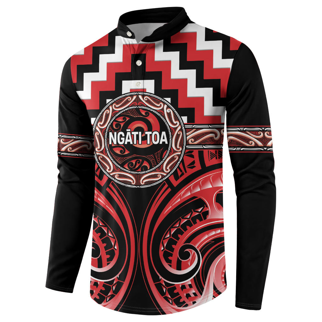 Aotearoa Ngati Toa Personalised Button Sweatshirt Maori Iwi Poutama Puhoro Tattoo