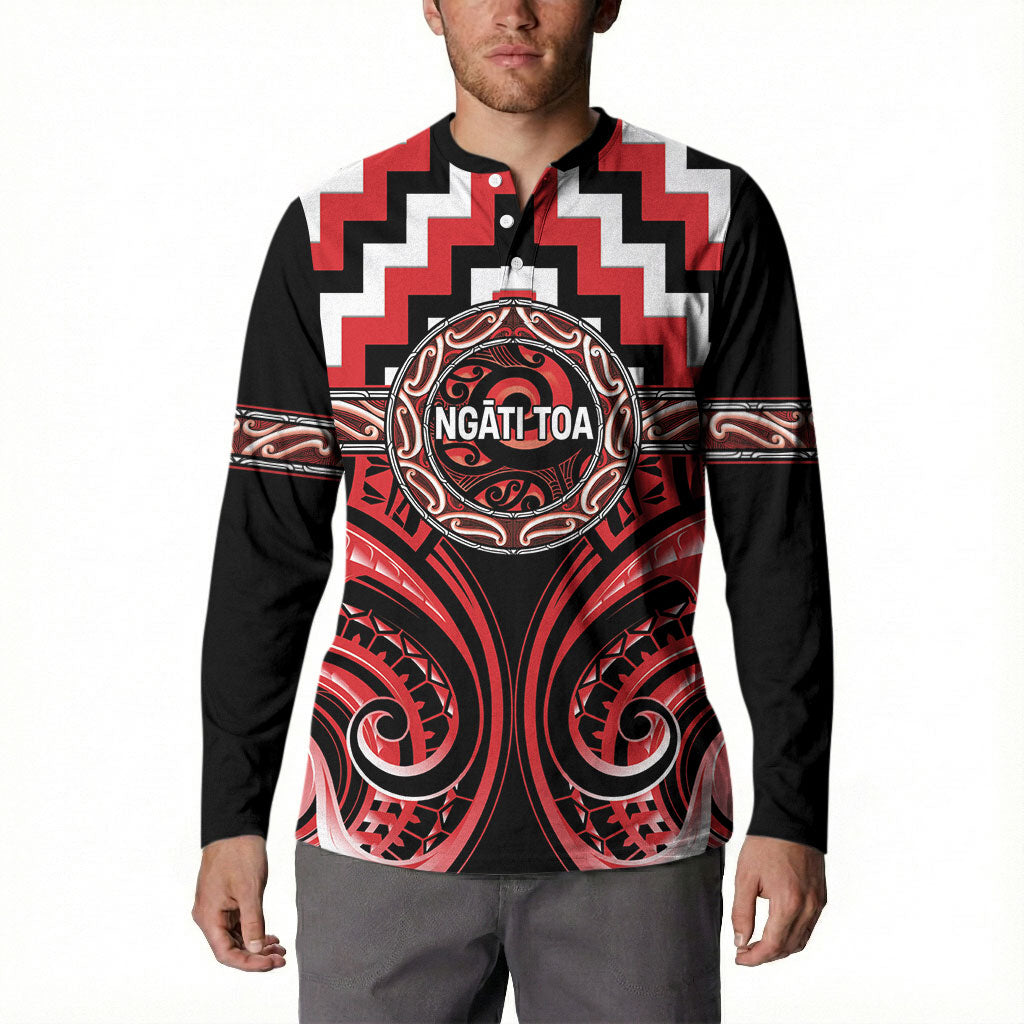 Aotearoa Ngati Toa Personalised Button Sweatshirt Maori Iwi Poutama Puhoro Tattoo