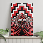Aotearoa Ngati Toa Canvas Wall Art Maori Iwi Poutama Puhoro Tattoo