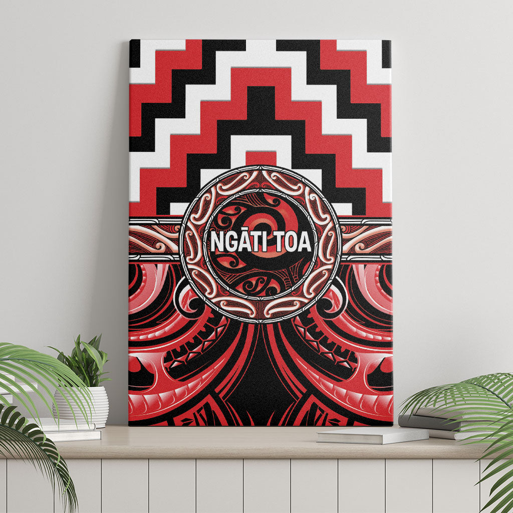 Aotearoa Ngati Toa Canvas Wall Art Maori Iwi Poutama Puhoro Tattoo