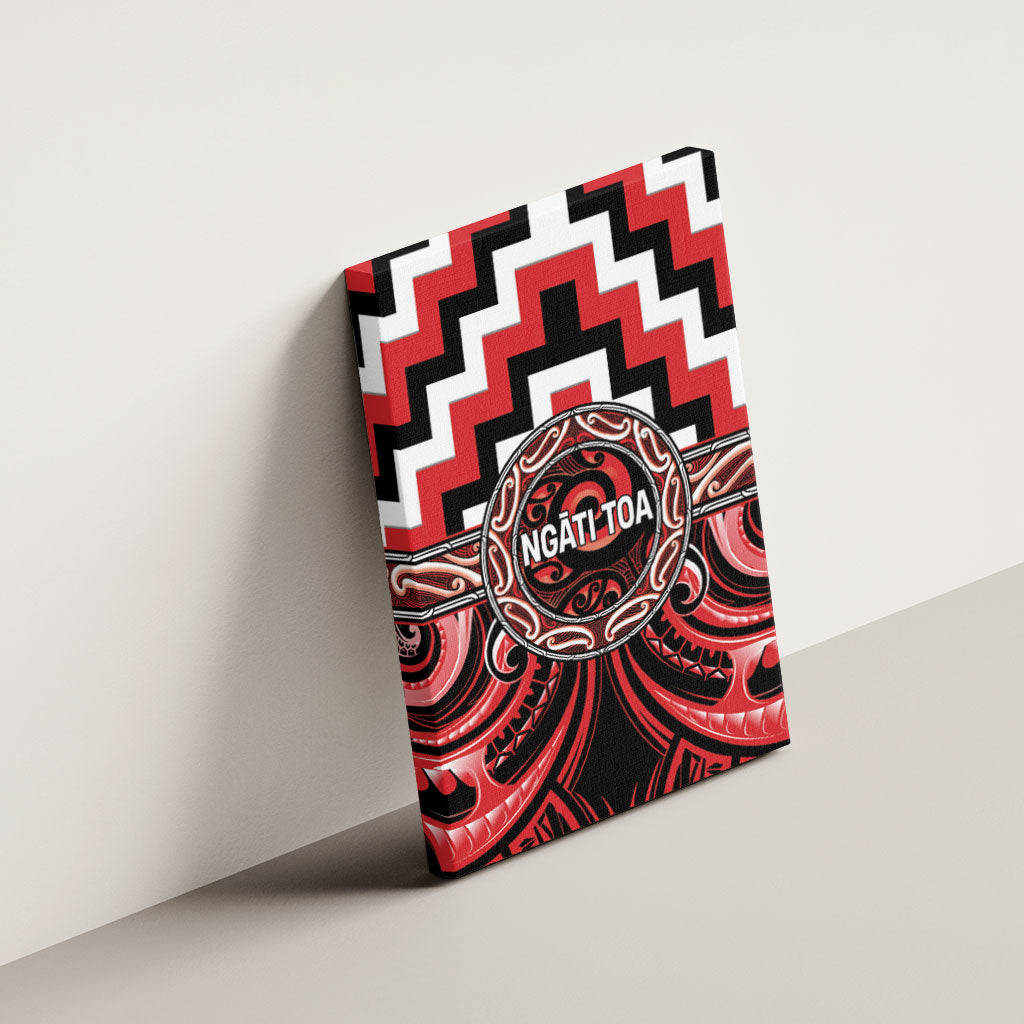Aotearoa Ngati Toa Canvas Wall Art Maori Iwi Poutama Puhoro Tattoo