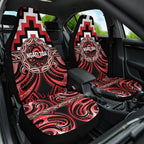 Aotearoa Ngati Toa Car Seat Cover Maori Iwi Poutama Puhoro Tattoo