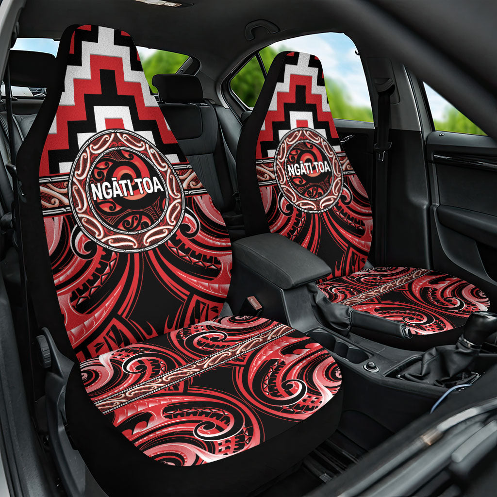 Aotearoa Ngati Toa Car Seat Cover Maori Iwi Poutama Puhoro Tattoo
