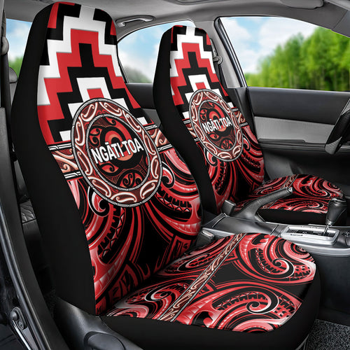 Aotearoa Ngati Toa Car Seat Cover Maori Iwi Poutama Puhoro Tattoo