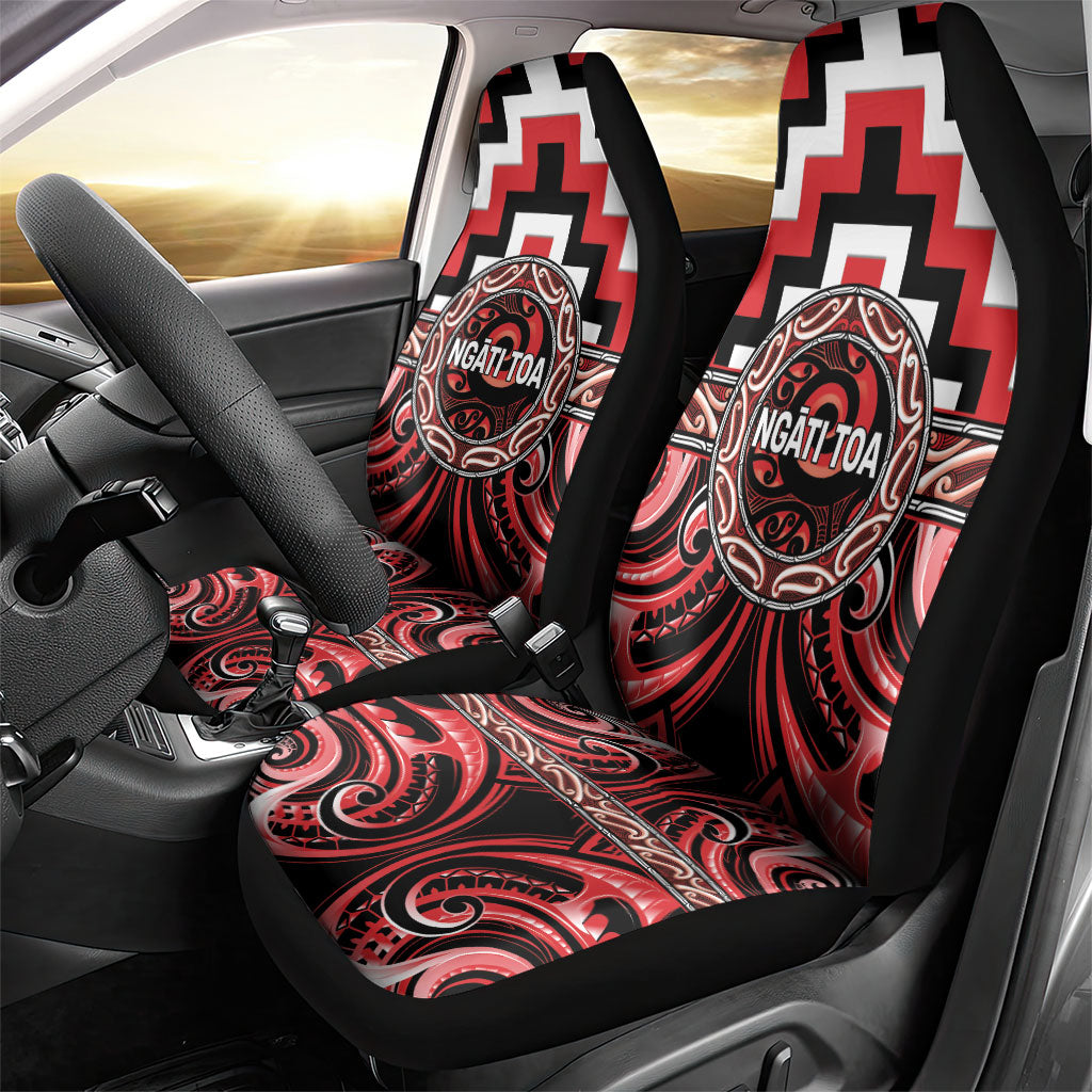 Aotearoa Ngati Toa Car Seat Cover Maori Iwi Poutama Puhoro Tattoo