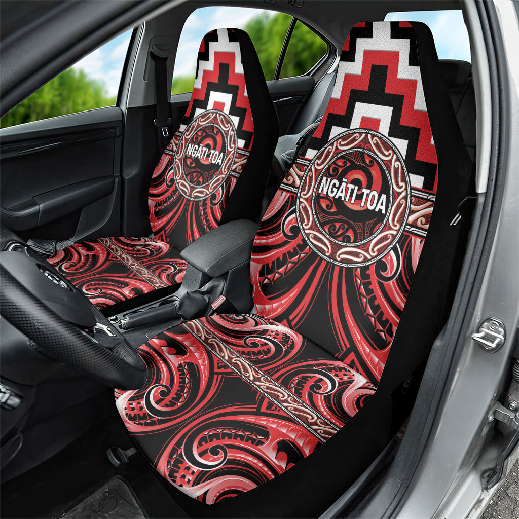 Aotearoa Ngati Toa Car Seat Cover Maori Iwi Poutama Puhoro Tattoo