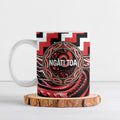 Aotearoa Ngati Toa Personalised Ceramic Mug Maori Iwi Poutama Puhoro Tattoo