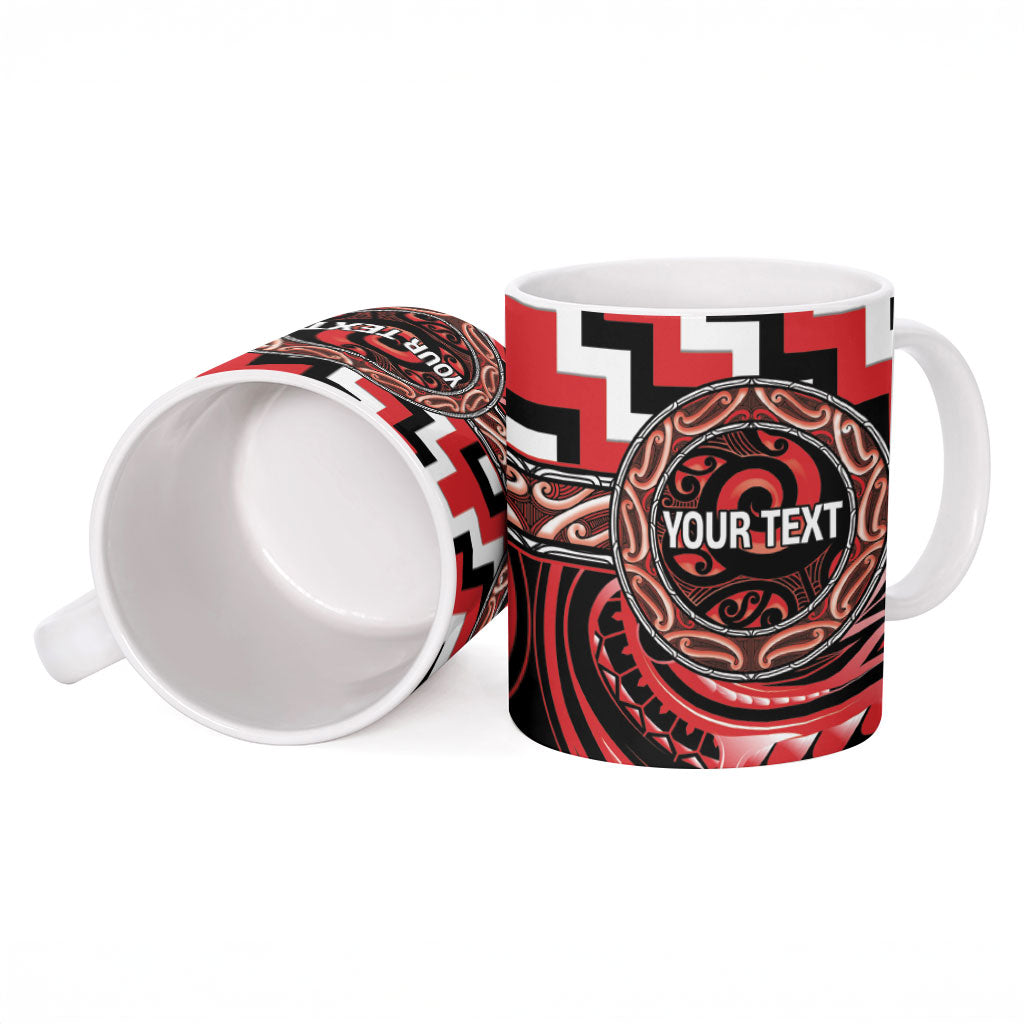 Aotearoa Ngati Toa Personalised Ceramic Mug Maori Iwi Poutama Puhoro Tattoo