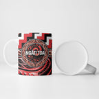 Aotearoa Ngati Toa Personalised Ceramic Mug Maori Iwi Poutama Puhoro Tattoo