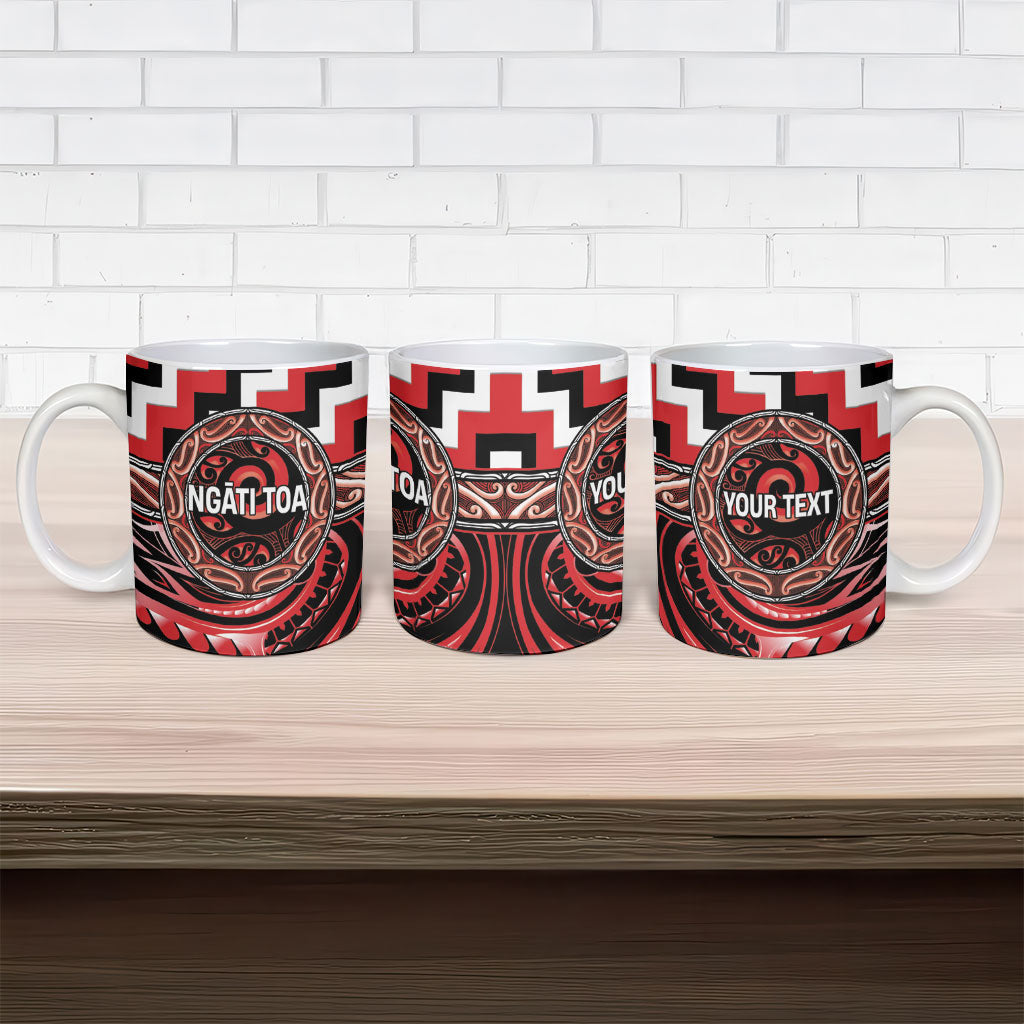 Aotearoa Ngati Toa Personalised Ceramic Mug Maori Iwi Poutama Puhoro Tattoo