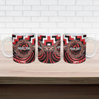 Aotearoa Ngati Toa Personalised Ceramic Mug Maori Iwi Poutama Puhoro Tattoo