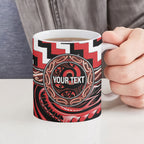 Aotearoa Ngati Toa Personalised Ceramic Mug Maori Iwi Poutama Puhoro Tattoo