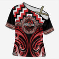 Aotearoa Ngati Toa Personalised Cross Shoulder Shirt Maori Iwi Poutama Puhoro Tattoo