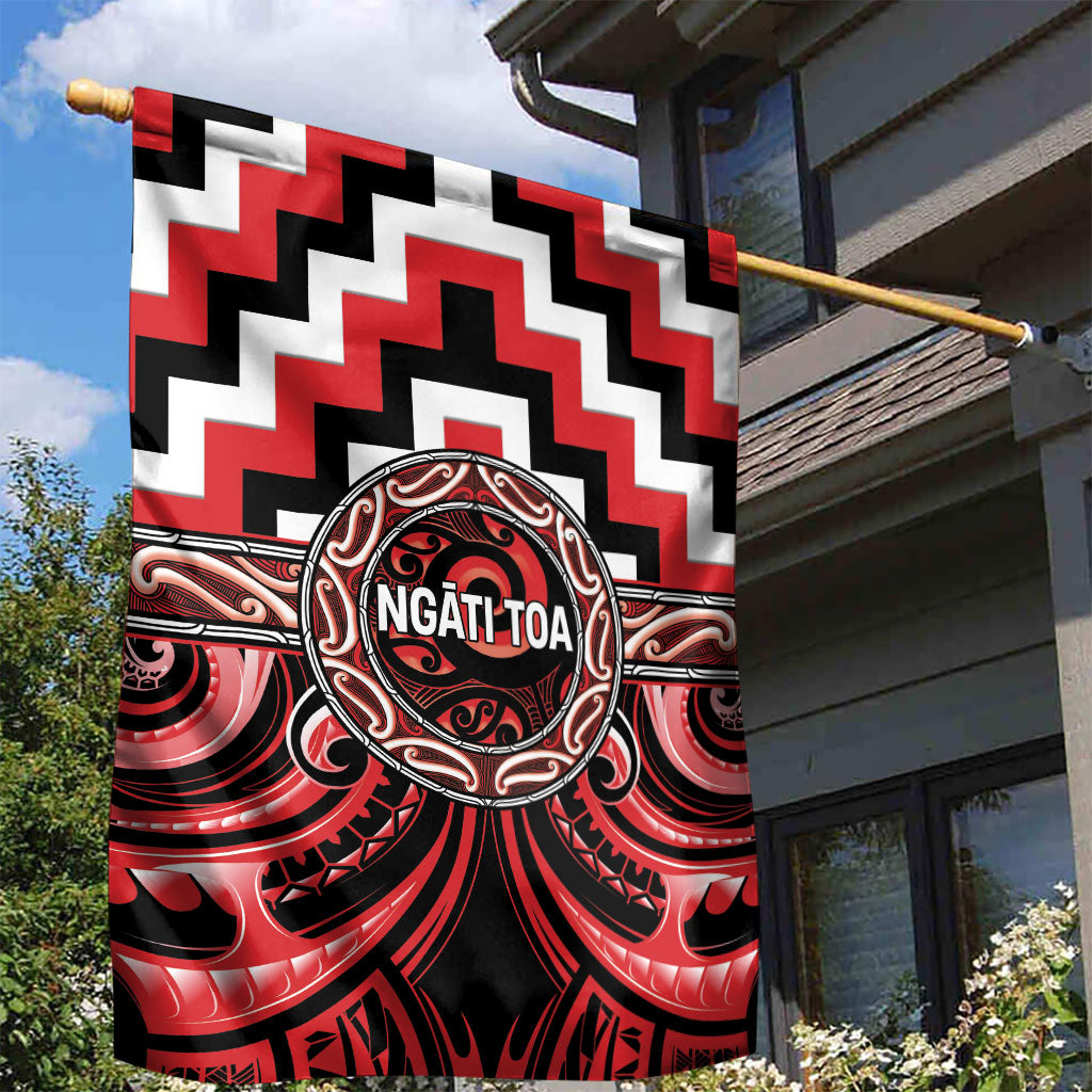 Aotearoa Ngati Toa Garden Flag Maori Iwi Poutama Puhoro Tattoo
