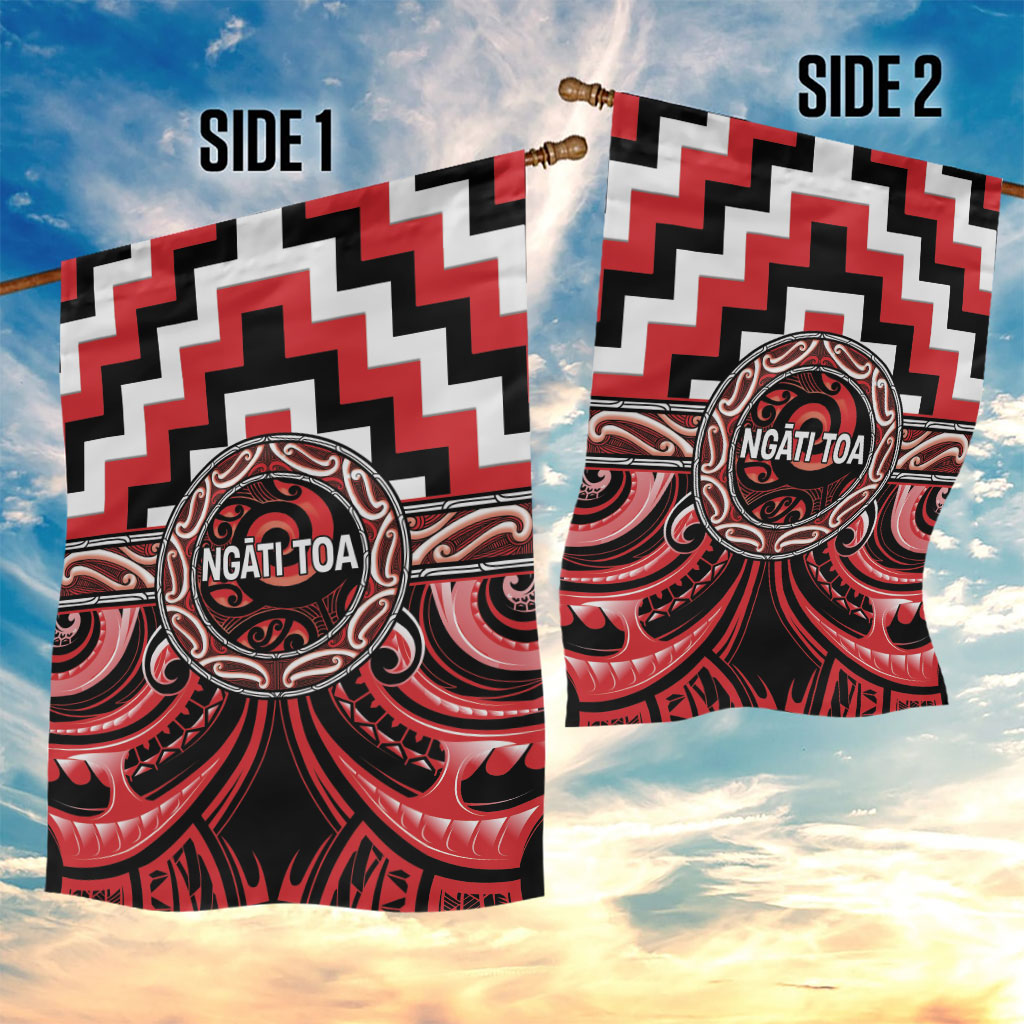 Aotearoa Ngati Toa Garden Flag Maori Iwi Poutama Puhoro Tattoo