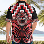 Aotearoa Ngati Toa Personalised Hawaiian Shirt Maori Iwi Poutama Puhoro Tattoo