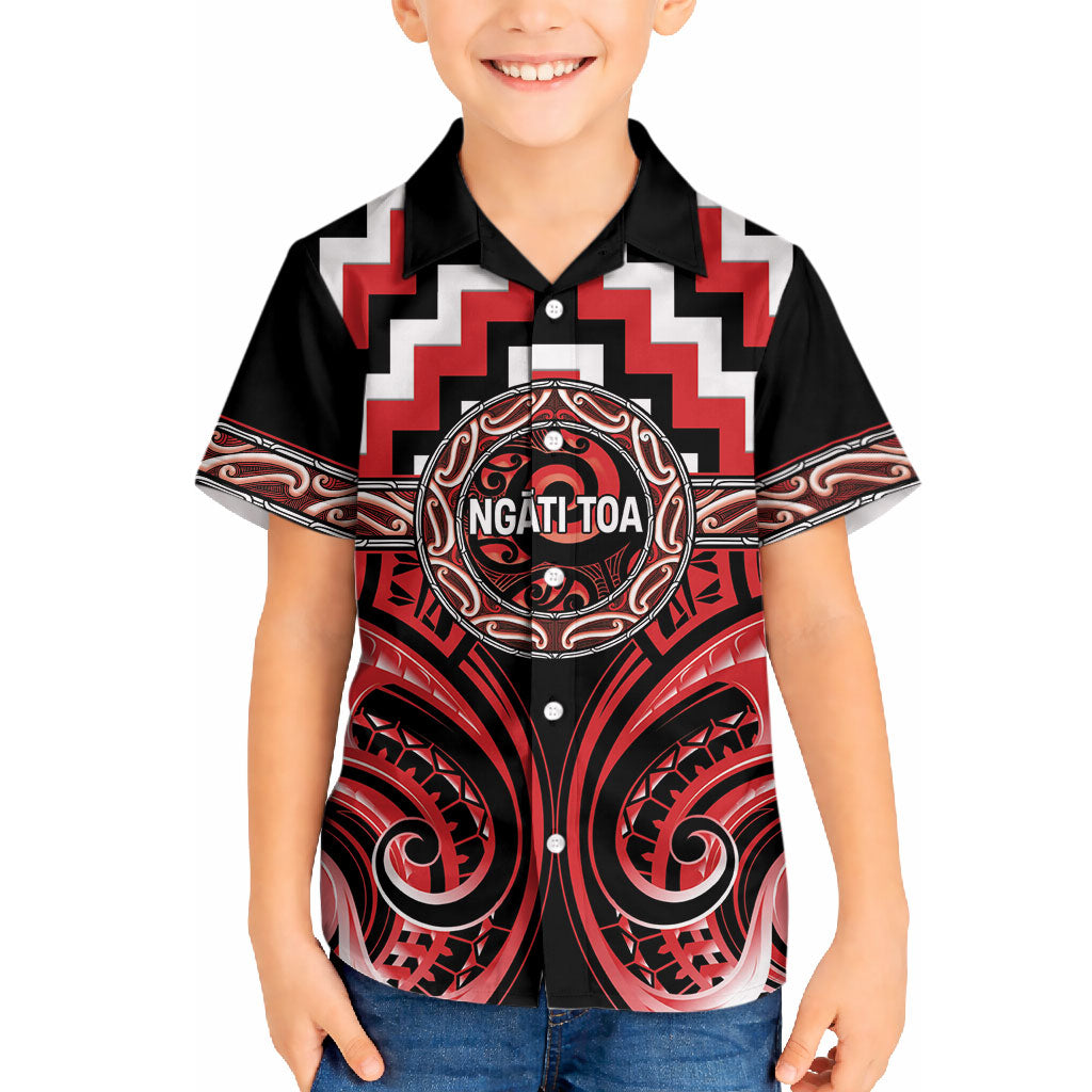 Aotearoa Ngati Toa Personalised Hawaiian Shirt Maori Iwi Poutama Puhoro Tattoo