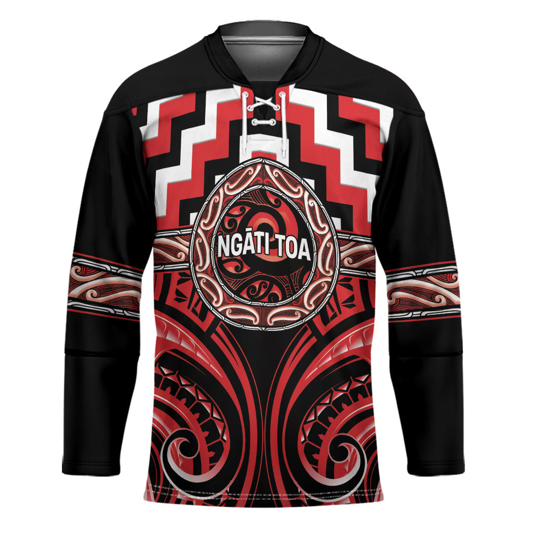 Aotearoa Ngati Toa Personalised Hockey Jersey Maori Iwi Poutama Puhoro Tattoo