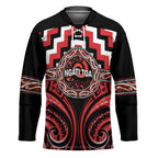 Aotearoa Ngati Toa Personalised Hockey Jersey Maori Iwi Poutama Puhoro Tattoo