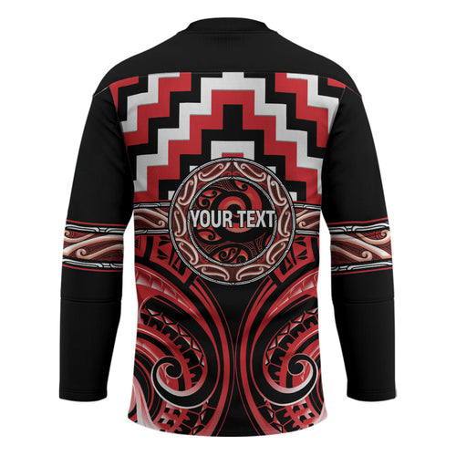 Aotearoa Ngati Toa Personalised Hockey Jersey Maori Iwi Poutama Puhoro Tattoo