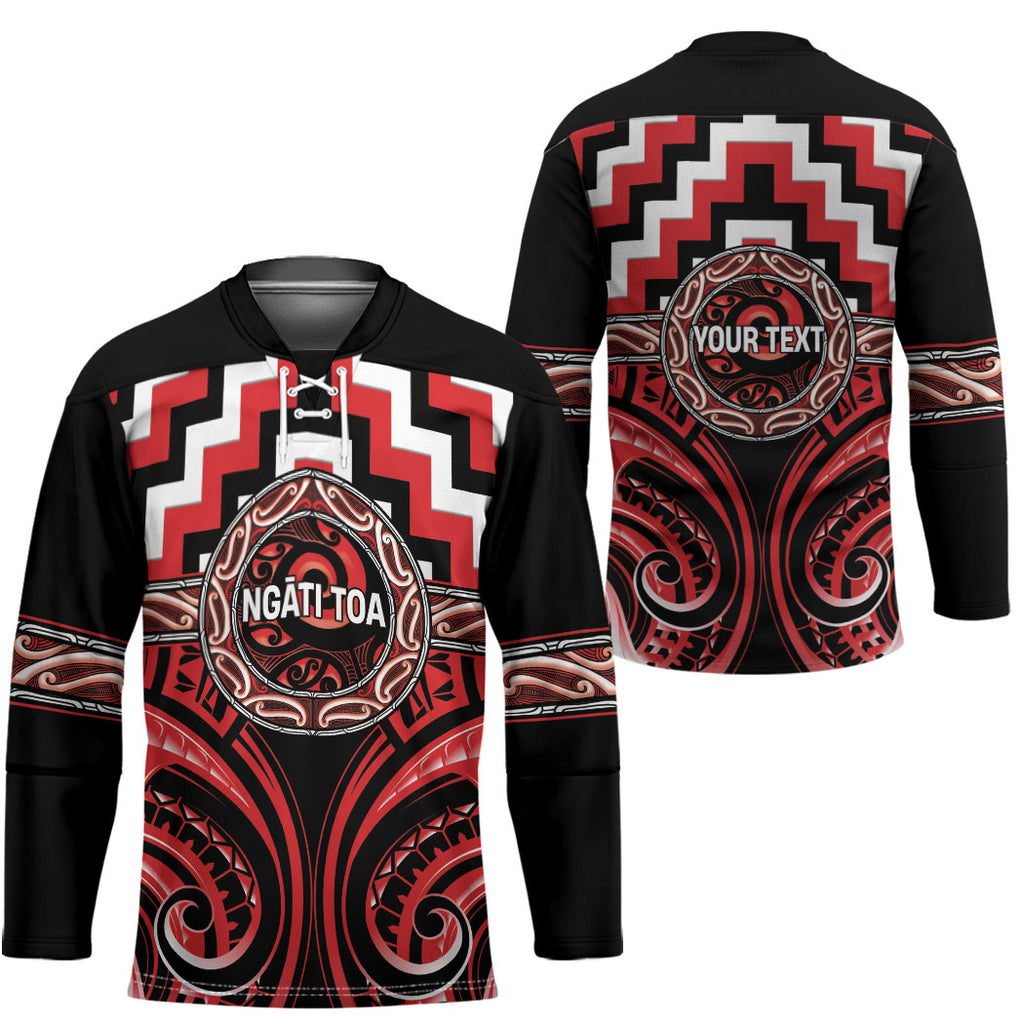 Aotearoa Ngati Toa Personalised Hockey Jersey Maori Iwi Poutama Puhoro Tattoo