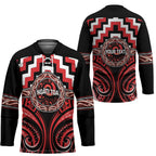 Aotearoa Ngati Toa Personalised Hockey Jersey Maori Iwi Poutama Puhoro Tattoo