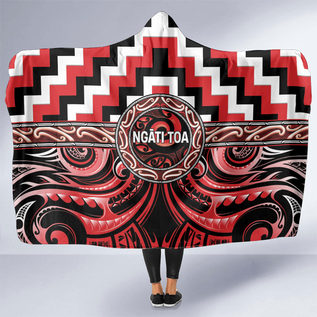 Aotearoa Ngati Toa Hooded Blanket Maori Iwi Poutama Puhoro Tattoo