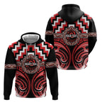 Aotearoa Ngati Toa Personalised Hoodie Maori Iwi Poutama Puhoro Tattoo