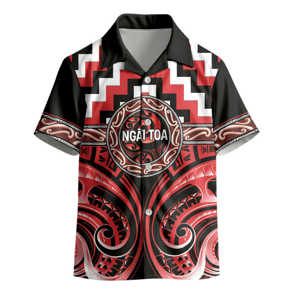 Aotearoa Ngati Toa Personalised Kid Hawaiian Shirt Maori Iwi Poutama Puhoro Tattoo