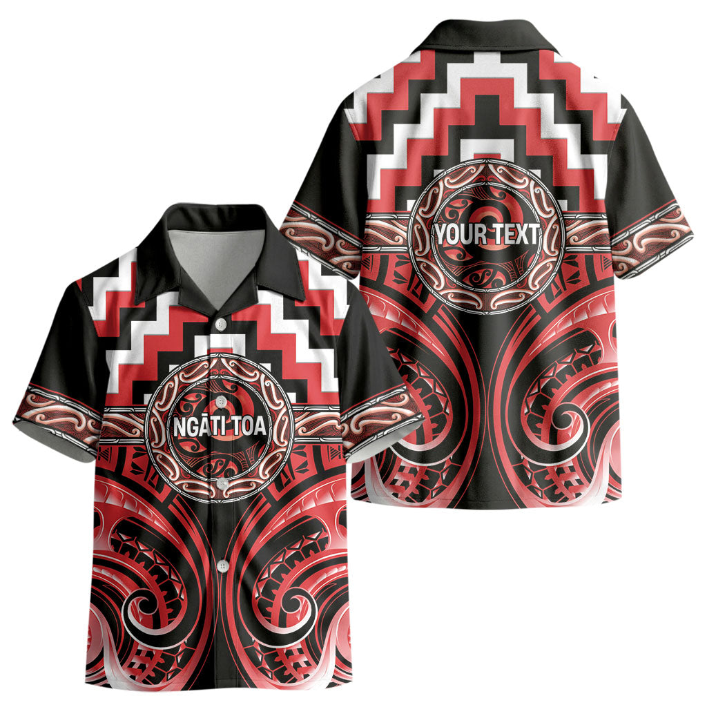 Aotearoa Ngati Toa Personalised Kid Hawaiian Shirt Maori Iwi Poutama Puhoro Tattoo