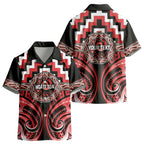 Aotearoa Ngati Toa Personalised Kid Hawaiian Shirt Maori Iwi Poutama Puhoro Tattoo