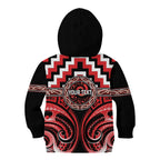 Aotearoa Ngati Toa Personalised Kid Hoodie Maori Iwi Poutama Puhoro Tattoo