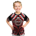 Aotearoa Ngati Toa Personalised Kid T Shirt Maori Iwi Poutama Puhoro Tattoo