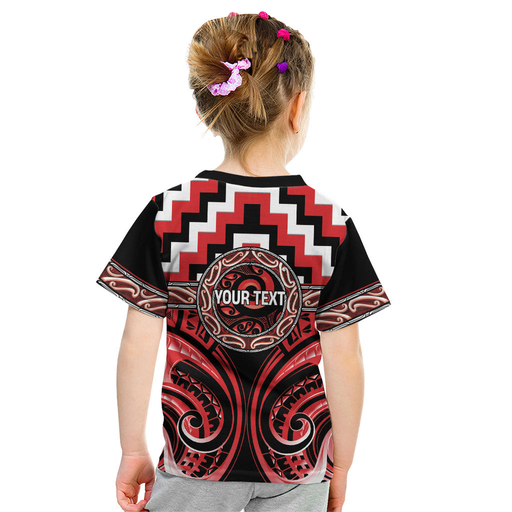 Aotearoa Ngati Toa Personalised Kid T Shirt Maori Iwi Poutama Puhoro Tattoo