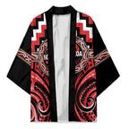 Aotearoa Ngati Toa Personalised Kimono Maori Iwi Poutama Puhoro Tattoo