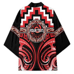 Aotearoa Ngati Toa Personalised Kimono Maori Iwi Poutama Puhoro Tattoo