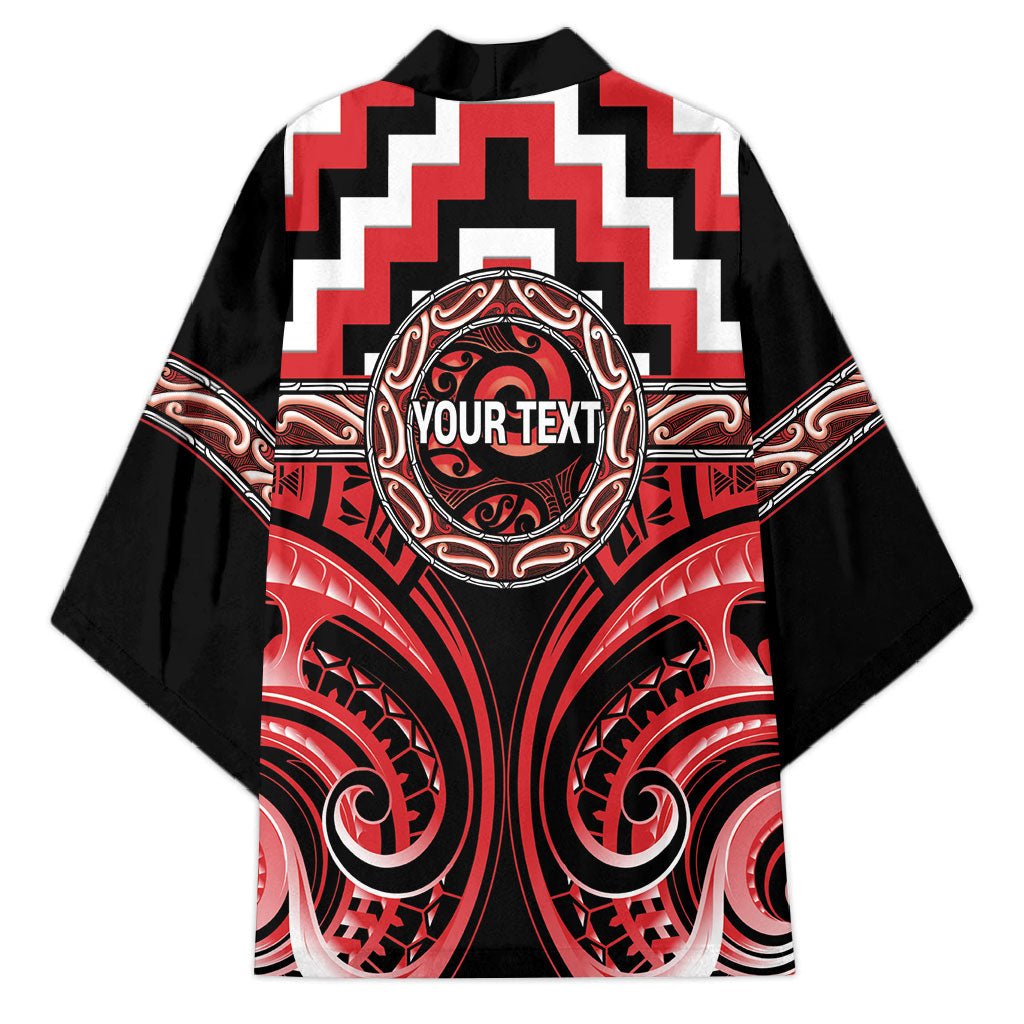 Aotearoa Ngati Toa Personalised Kimono Maori Iwi Poutama Puhoro Tattoo