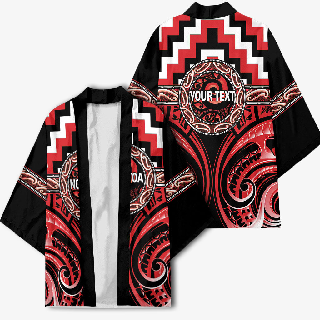 Aotearoa Ngati Toa Personalised Kimono Maori Iwi Poutama Puhoro Tattoo