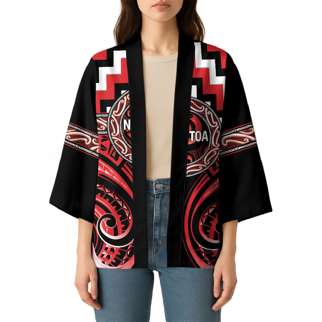 Aotearoa Ngati Toa Personalised Kimono Maori Iwi Poutama Puhoro Tattoo