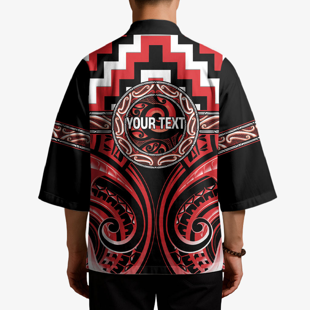 Aotearoa Ngati Toa Personalised Kimono Maori Iwi Poutama Puhoro Tattoo